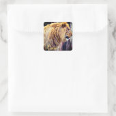 Sticker Carré Lion [Square Seal] (Sac)
