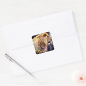 Sticker Carré Lion [Square Seal] (Enveloppe)