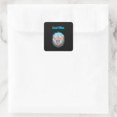 Sticker Carré Lion Vibes cool (Sac)