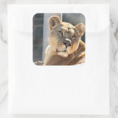 Sticker Carré Lionne (Sac)