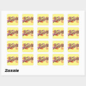 STICKER CARRÉ LIP KISSES (Feuille)