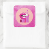 Sticker Carré Lips (Sac)