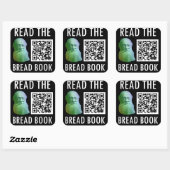 Sticker Carré Lire le livre de pain (Feuille)