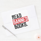 Sticker Carré Lire les livres interdits (Enveloppe)