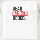 Sticker Carré Lire les livres interdits (Sac)