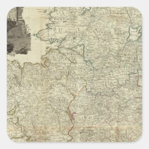 Sticker Carré L'Irlande composée