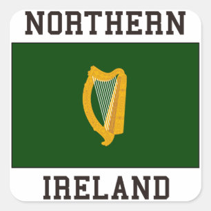 Sticker Carré L'Irlande du Nord