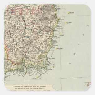 Sticker Carré L'Irlande du sud-est