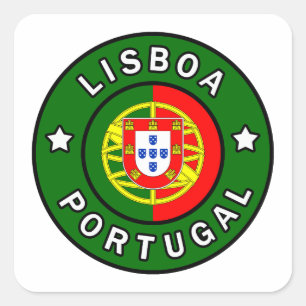 Sticker Carré Lisboa Portugal