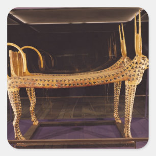 Sticker Carré Lit funéraire en forme de vache sacrée