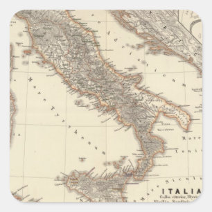 Sticker Carré L'Italie, citerior de Gallia, Illyricum, Sicilia