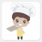 Sticker Carré Little Baker (Devant)
