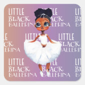 Sticker Carré Little Black Ballerina (Devant)