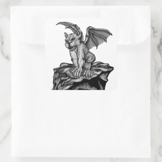 Sticker Carré Little Golem Gargoyle (Sac)