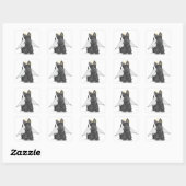 Sticker Carré Little Scottie Angel (Feuille)