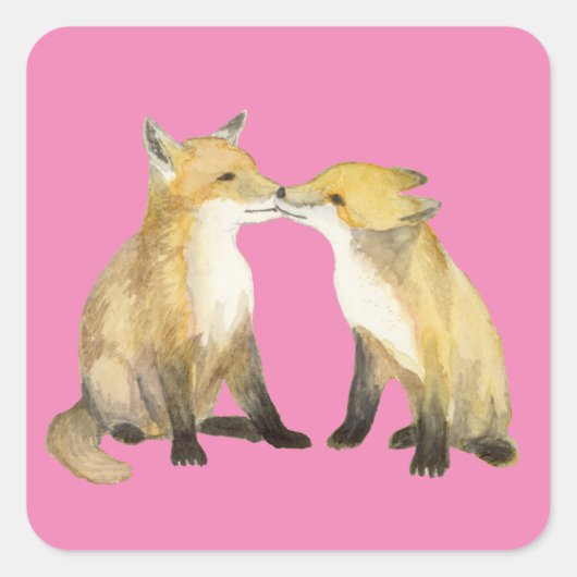 Sticker Carré Little Vixens (Devant)