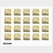 Sticker Carré Little Vixens (Feuille)