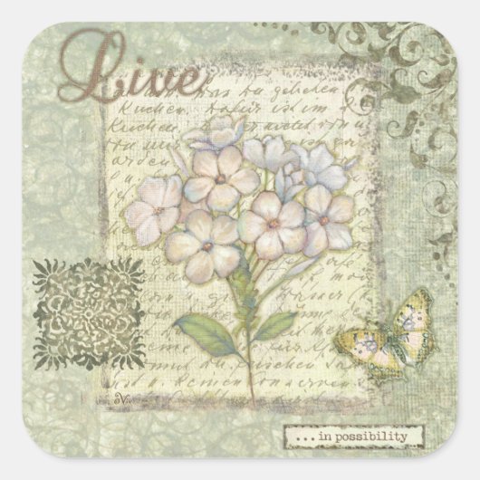 Sticker Carré Live (Devant)