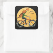 Sticker Carré Livraison citrouille (Sac)