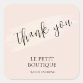 Sticker Carré Livraison de Merci Blush moderne (Devant)