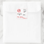Sticker Carré Livraison de Père Noël Christmas (Sac)