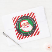 Sticker Carré Livraison spéciale Enfants Noël de Père Noël (Enveloppe)