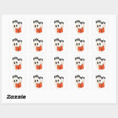 Sticker Carré Livres Halloween Ghosts Book (Feuille)