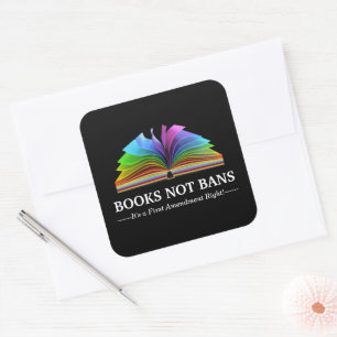 Sticker Carré Livres Pas Interdits, LGBTQ+