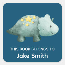 Livres scolaires pour enfants bleu marine dinosaur