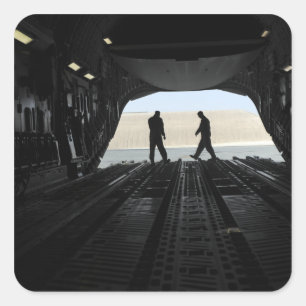 Sticker Carré Loadmasters de C-17A Globemaster III