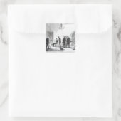 Sticker Carré Lobby de la Maison Blanche à Washington (Sac)