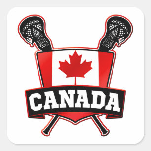 Sticker Carré Logo Canada Lacrosse