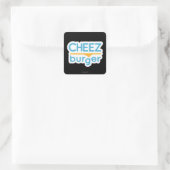 Sticker Carré Logo Cheezburger (couleur) (Sac)