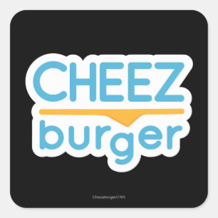 Sticker Carré Logo Cheezburger (couleur)