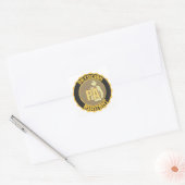 STICKER CARRÉ LOGO D'ASSISTANT PHYSICIEN PA (Enveloppe)