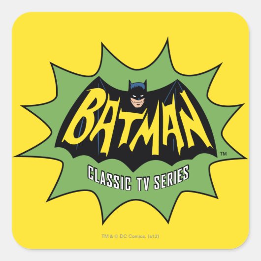 Sticker Carré Logo de Batman Classic TV Series (Devant)