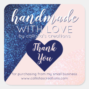 Sticker Carré Logo de Customer Thank You