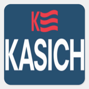 Sticker Carré Logo de Kasich
