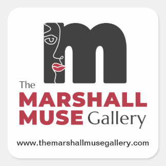 Sticker Carré Logo de la Marshall Muse Gallery
