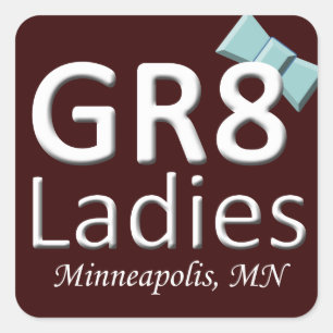 Sticker Carré Logo de novembre d'autocollants de Gr8Ladies MSP