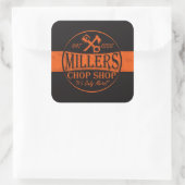 Sticker Carré Logo de Rat Rods Orange (Sac)