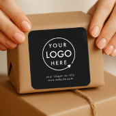 Sticker Carré Logo d'entreprise | Entreprise minimaliste