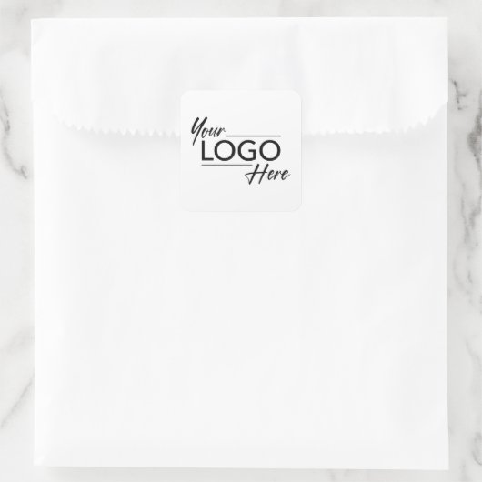 Sticker Carré Logo d'entreprise moderne (Sac)