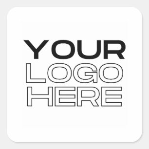 Sticker Carré Logo d'entreprise personnalisé