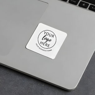 Sticker Carré Logo d'entreprise personnalisé simple