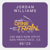 Sticker Carré Logo du train UAlbany Dane (Devant)