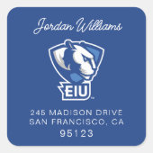 Sticker Carré Logo Eastern Illinois University Panthers (Devant)