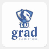 Sticker Carré Logo Eastern Illinois University Panthers (Devant)