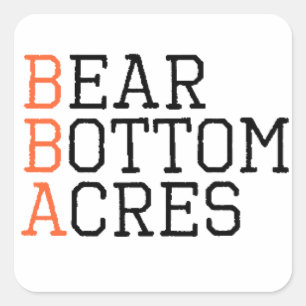 Sticker Carré Logo empilé