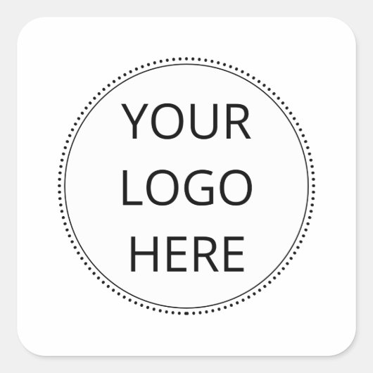 Sticker Carré Logo Entreprise Ou Entreprise (Devant)